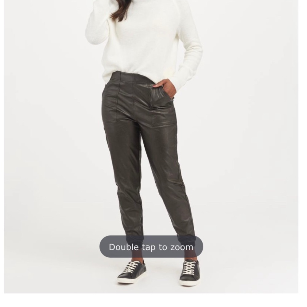 Spanx leather joggers